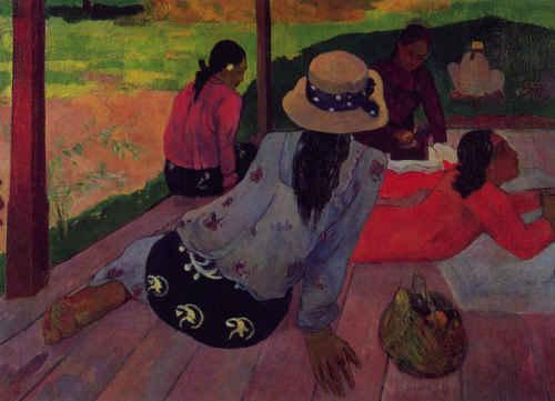 Paul Gauguin Afternoon Rest, Siesta oil painting image
